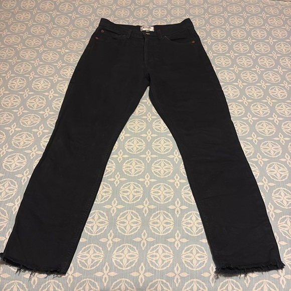 Agolde raw hem black jeans - Picture 7 of 12